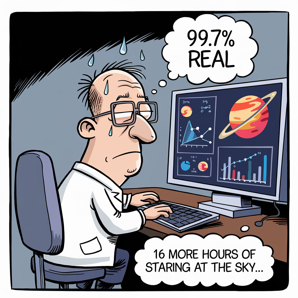 Astronomer's Dilemma: The Quest for 100% Certainty